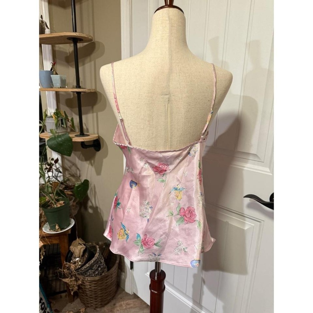 Secret Treasures Pink Floral Cami Tank Top Women's Medium - Picture 2 of 4